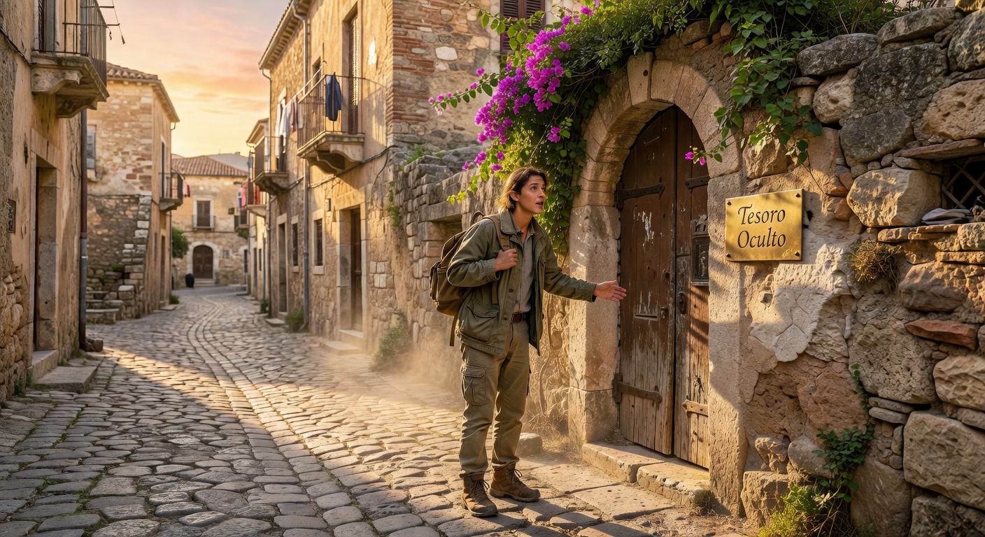 Explorer in ancient Thai city streets